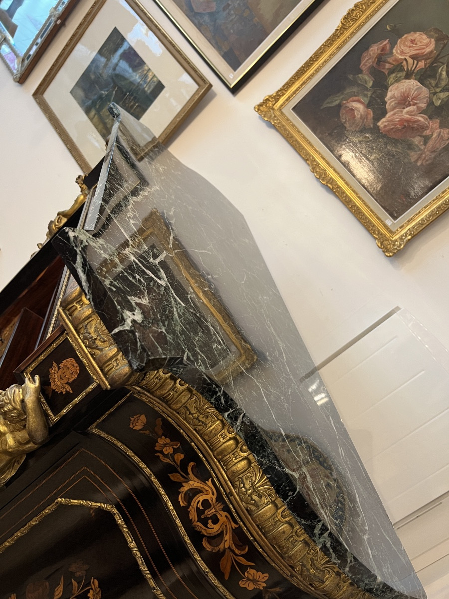 Napoleon III State Cabinet In Floral Marquetry -photo-7