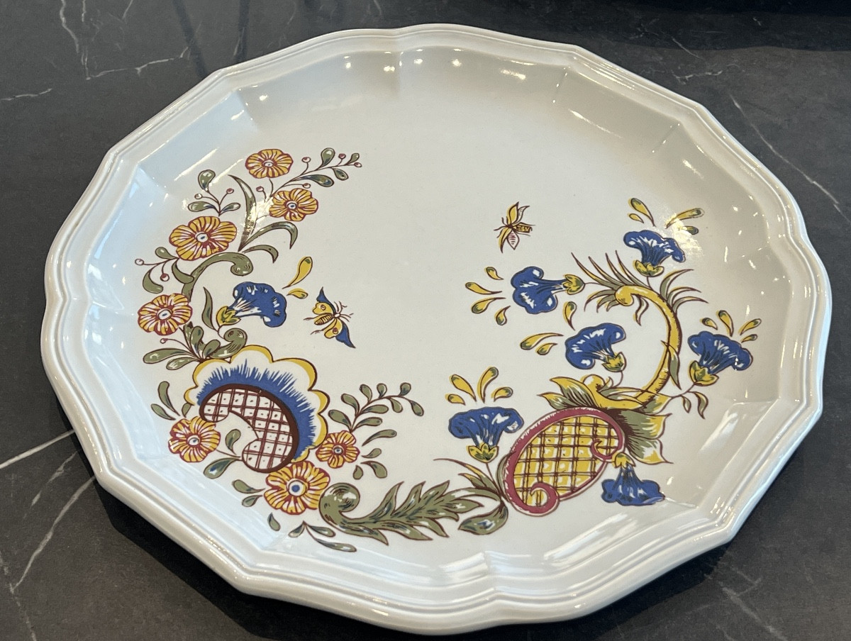 Service de Table de Salins Modèle Lille à Décor de Fleurs Papillons -photo-5