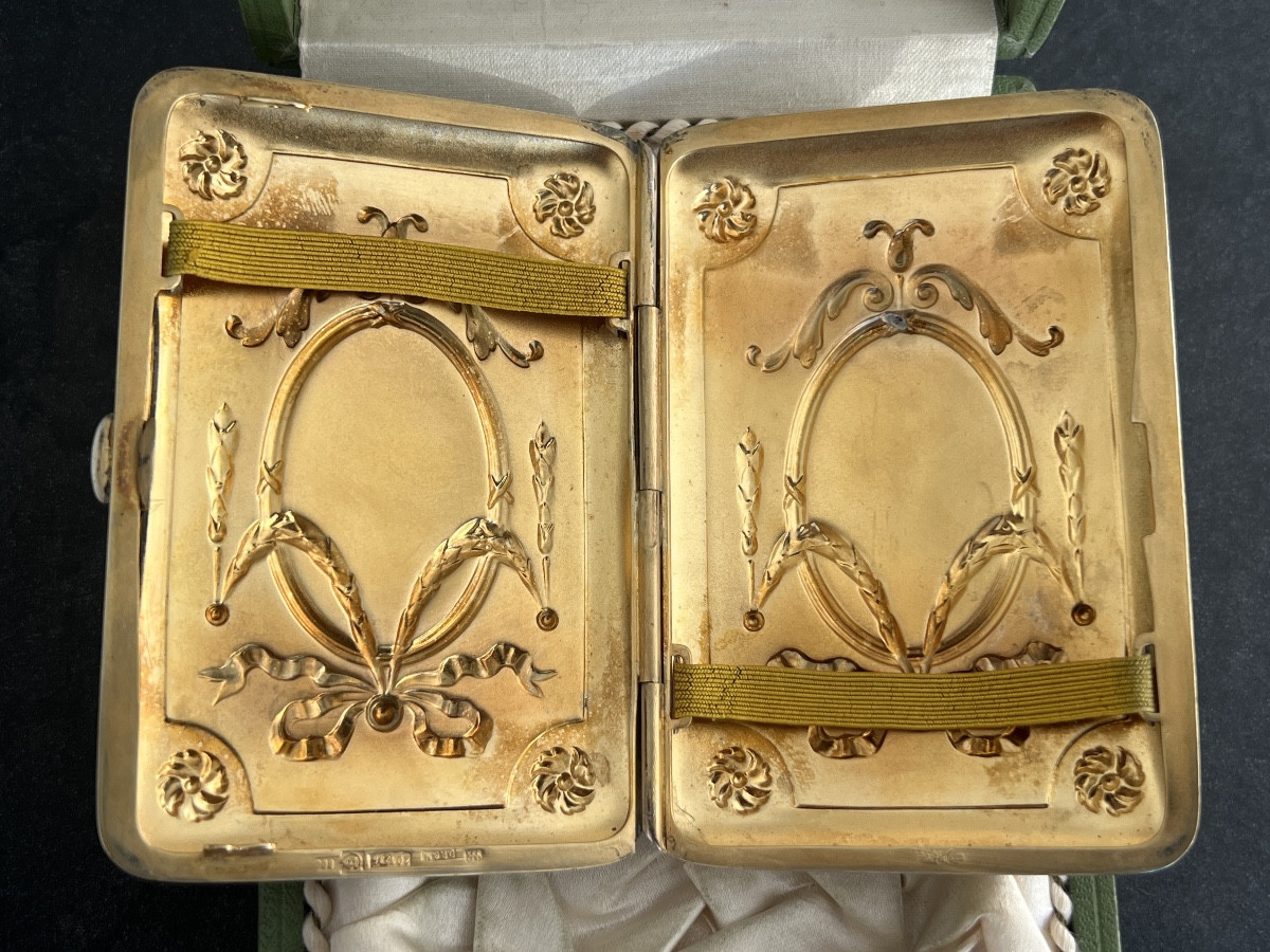 Louis XVI Style Silver Cigarette Case-photo-1