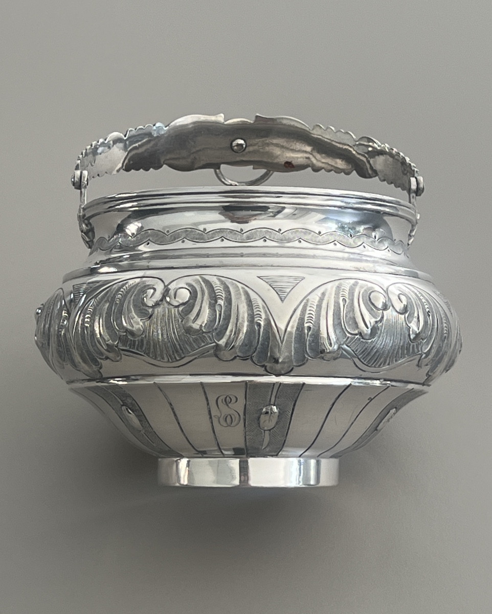 Minerva Solid Silver Holy Water Bucket / Holy Water Font -photo-4