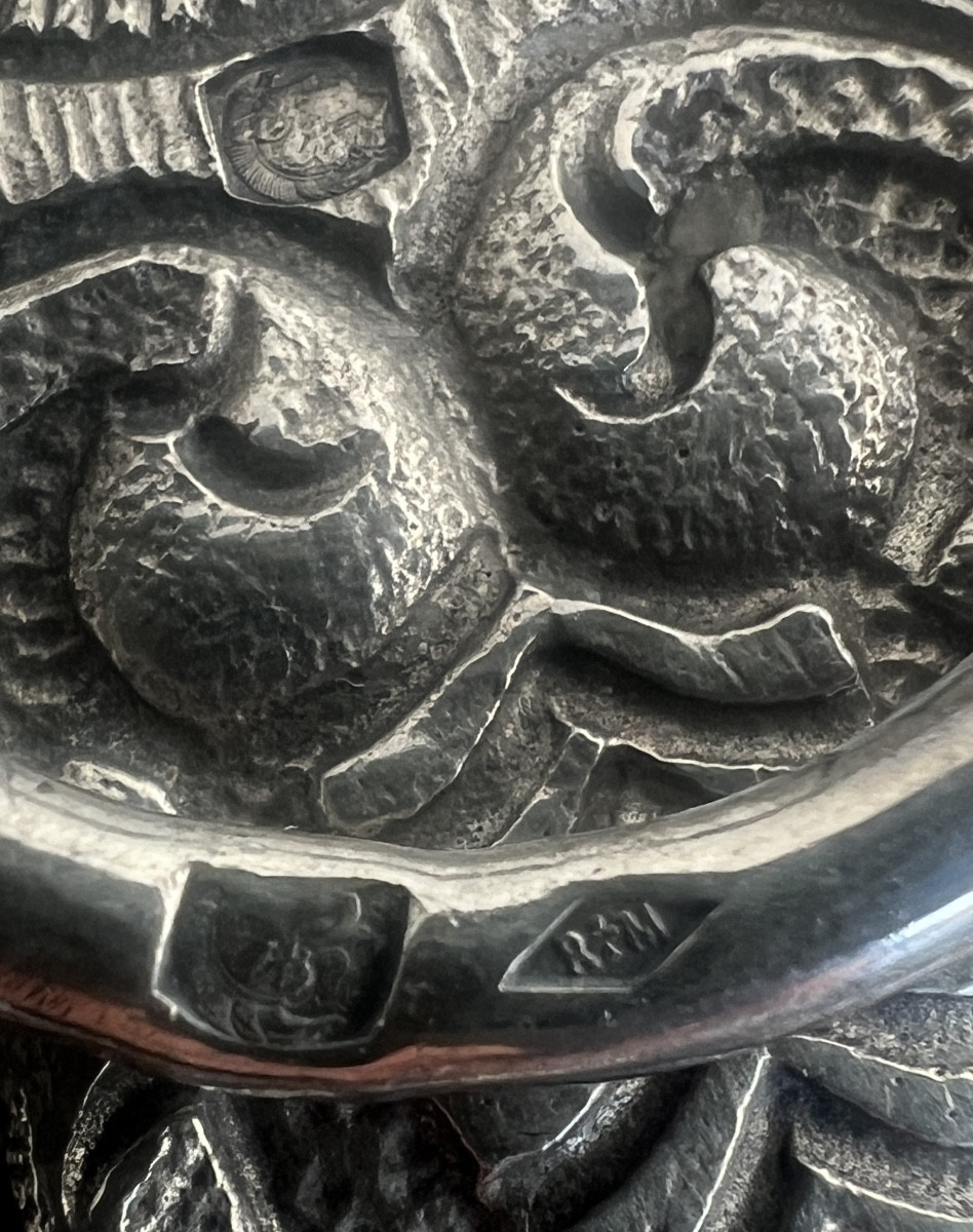 Minerva Solid Silver Holy Water Bucket / Holy Water Font -photo-7