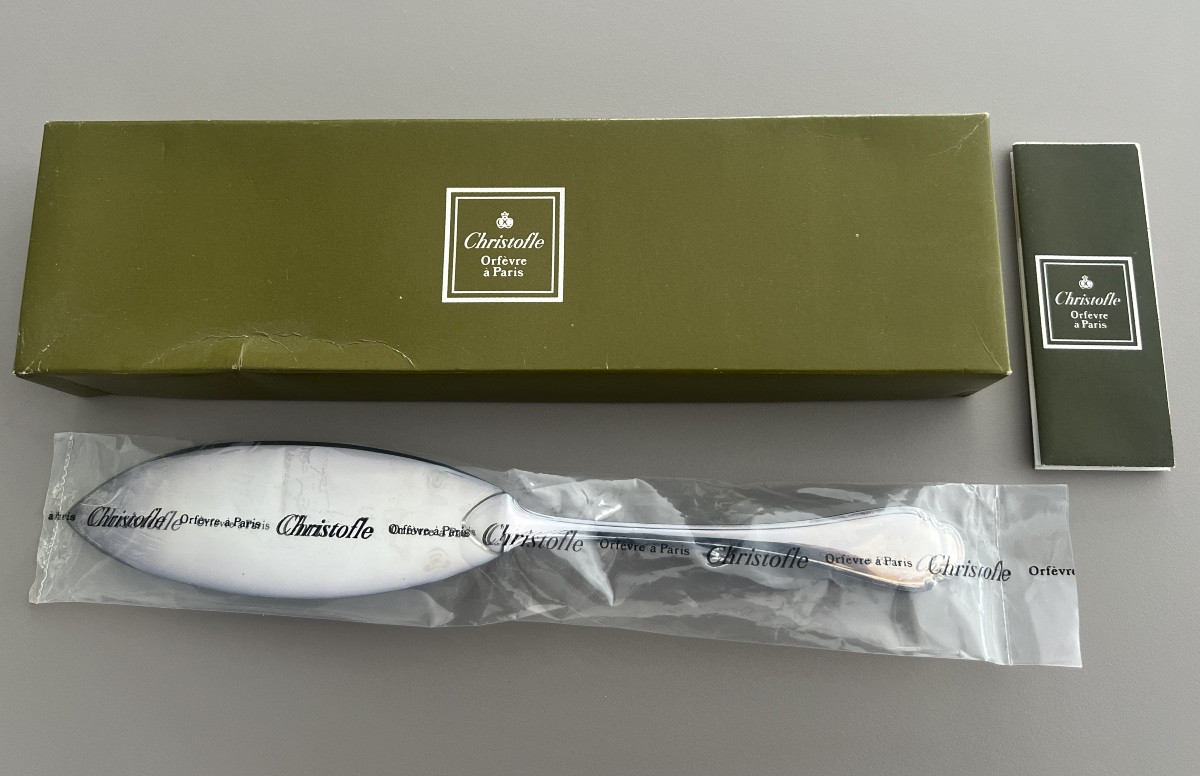 Christofle Model Pompadour Shovel For Serving Fish Or Cakes In Blister New-photo-3