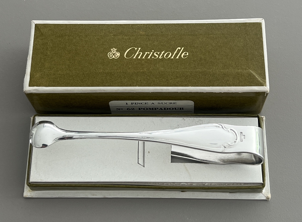 Christofle Model Pompadour Sugar Tongs-photo-2