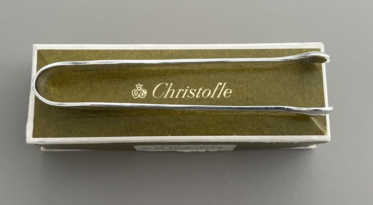 Christofle Model Pompadour Sugar Tongs-photo-1