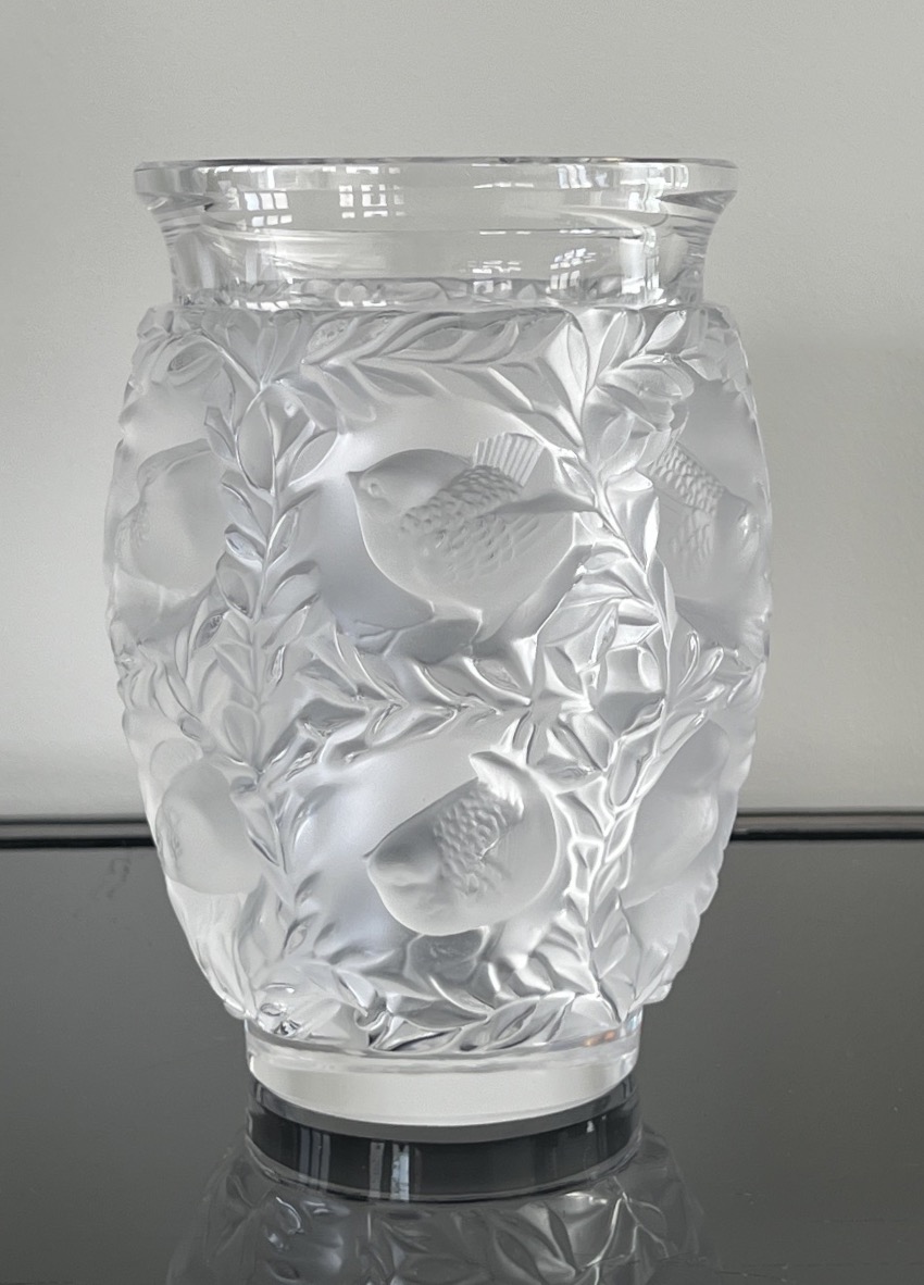 Lalique Vase en Cristal Modèle Bagatelle -photo-2