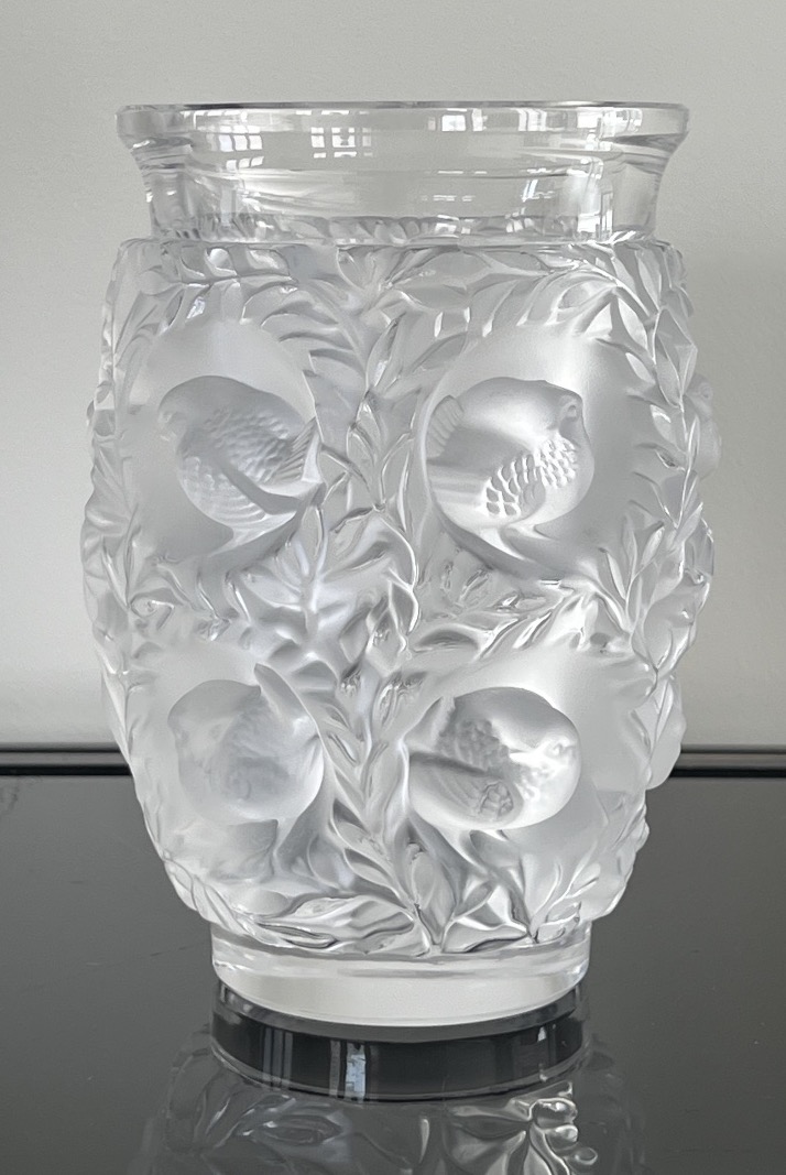 Lalique Vase en Cristal Modèle Bagatelle -photo-3