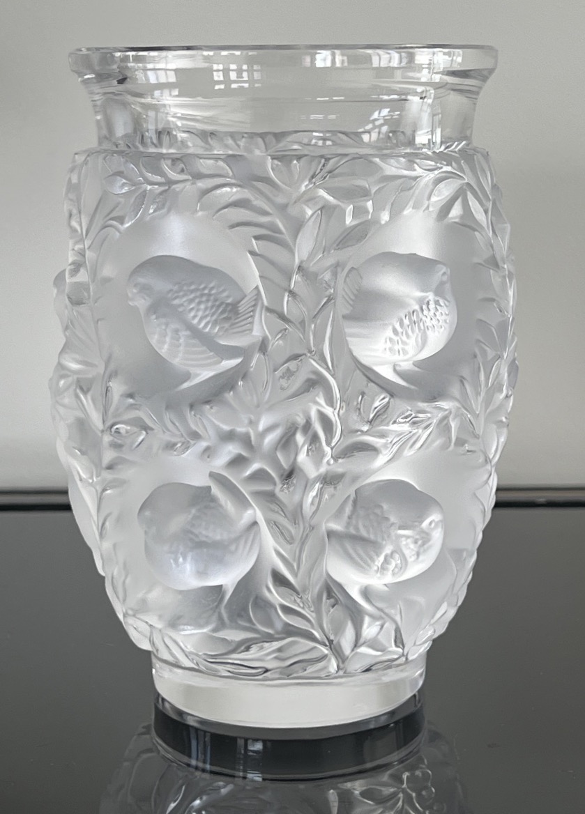 Lalique Vase en Cristal Modèle Bagatelle -photo-1