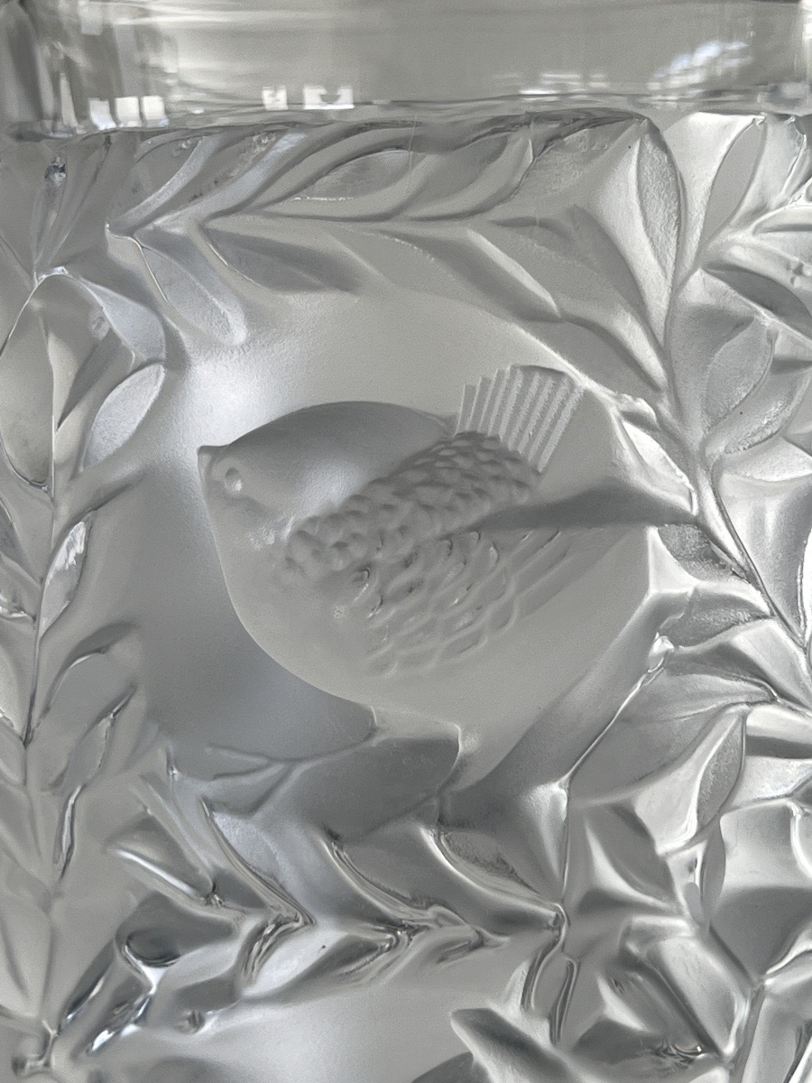 Lalique Vase en Cristal Modèle Bagatelle -photo-2