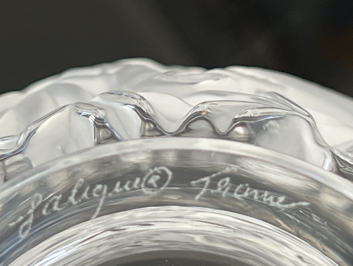 Lalique Vase en Cristal Modèle Bagatelle -photo-5
