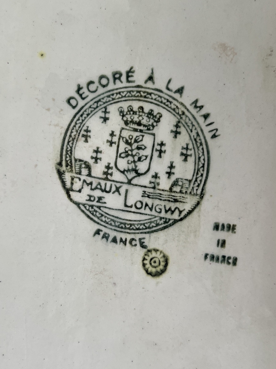 Plat à Cake en Emaux de Longwy -photo-4