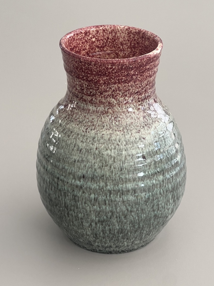 Accolay Vase, Glazed Ceramic, Circa 1950-photo-2