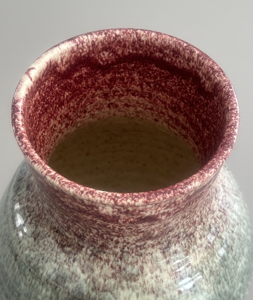 Accolay Vase, Glazed Ceramic, Circa 1950-photo-2