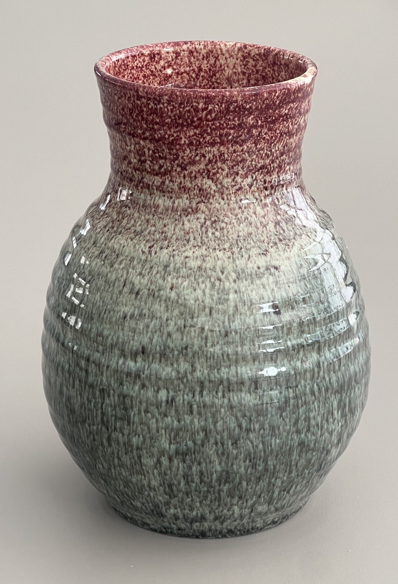 Accolay Vase, Glazed Ceramic, Circa 1950