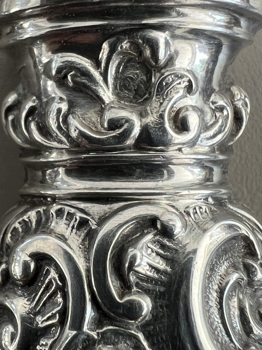 Louis XV-style Carving Set  Minerva Silver With Cherub Decorations -photo-4