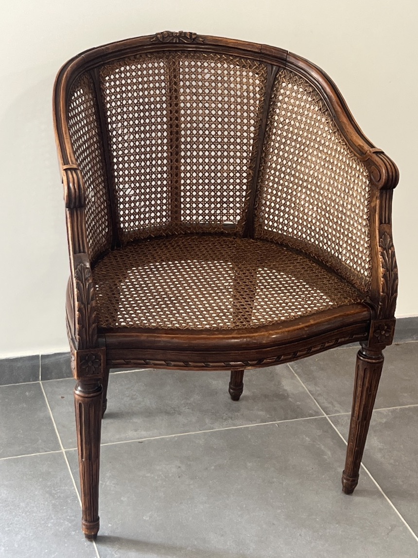 Fauteuil Canné de  Style Louis XVI -photo-2