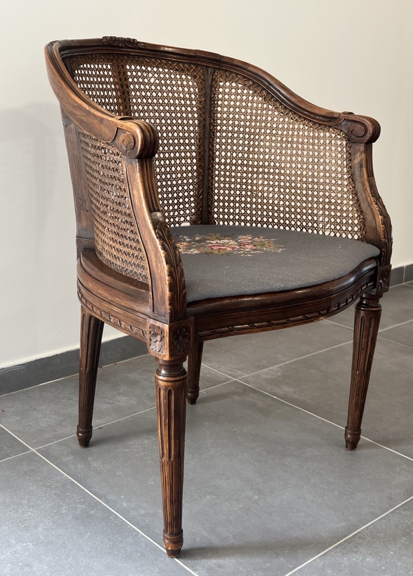 Fauteuil Canné de  Style Louis XVI -photo-4