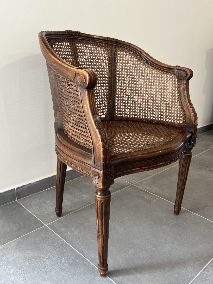 Fauteuil Canné de  Style Louis XVI -photo-1
