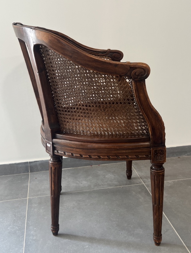 Fauteuil Canné de  Style Louis XVI -photo-2