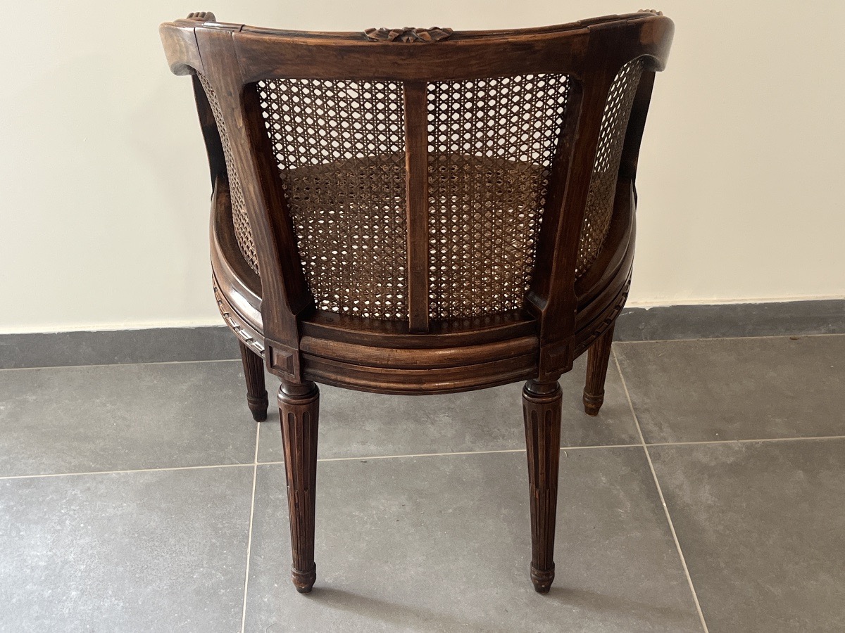 Fauteuil Canné de  Style Louis XVI -photo-3