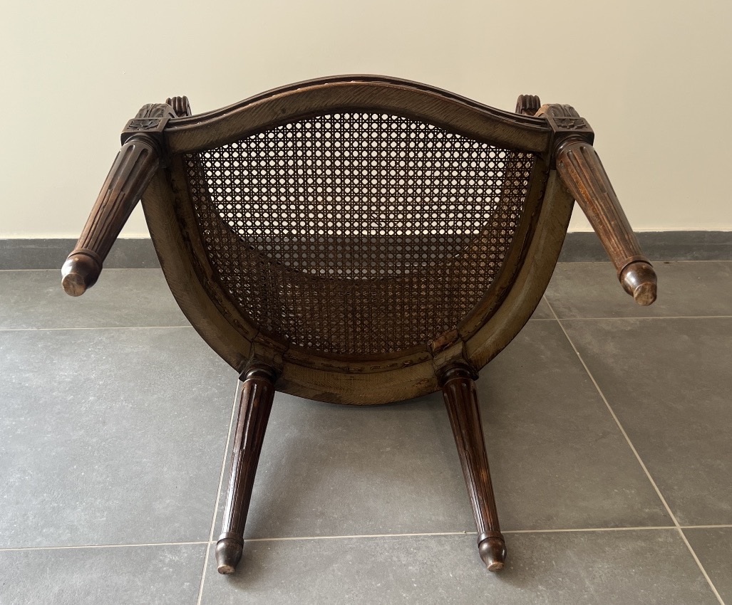 Fauteuil Canné de  Style Louis XVI -photo-6