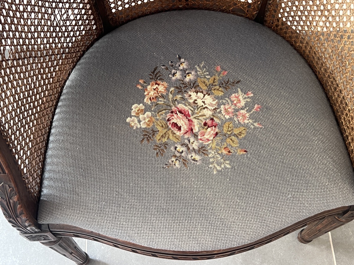 Fauteuil Canné de  Style Louis XVI -photo-7