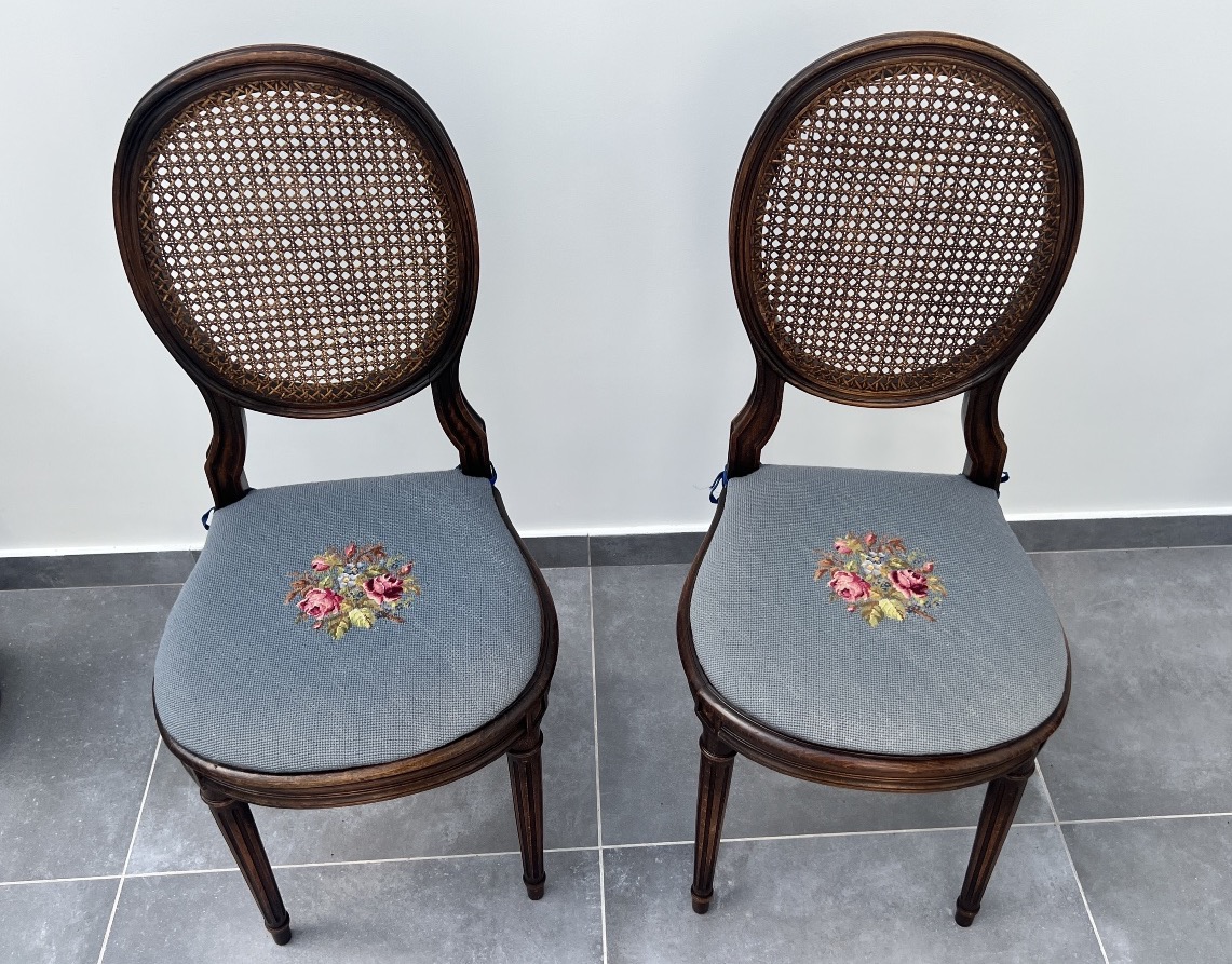 Pair Of Louis XVI-style Chairs -photo-3