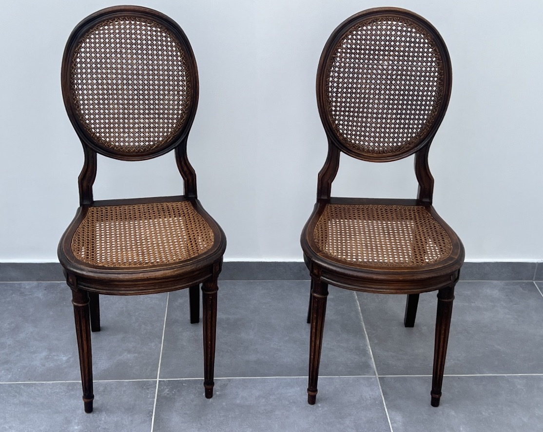 Pair Of Louis XVI-style Chairs -photo-2