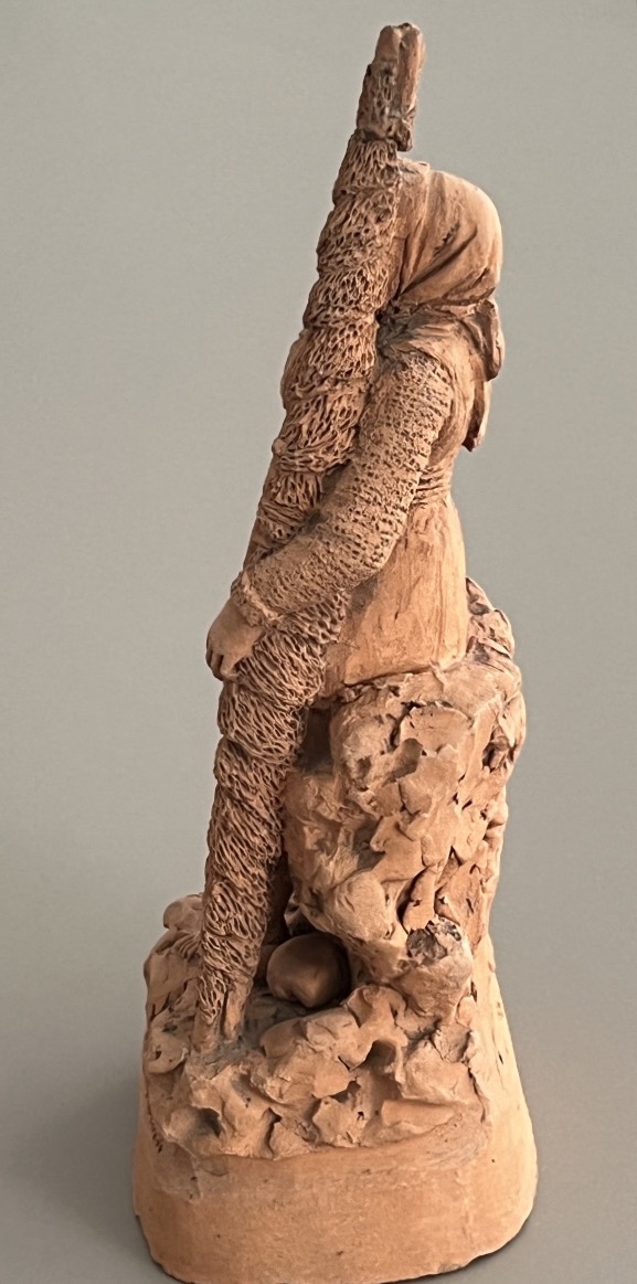 Eugène Blot  ( 1830-1899 )  Terre Cuite Pêcheuse de Crevettes -photo-4