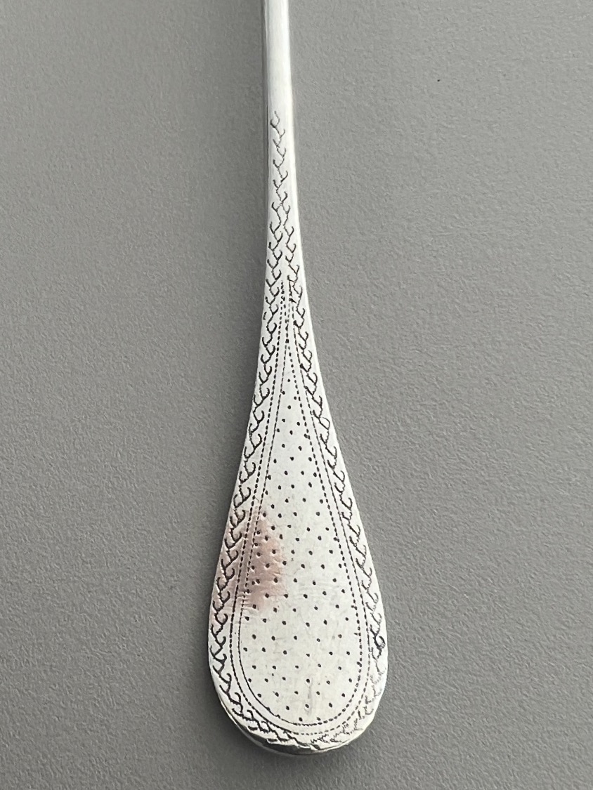Sugar Spoon / Sugar Shaker, Louis XVI Style, Solid Silver, Minerve -photo-3