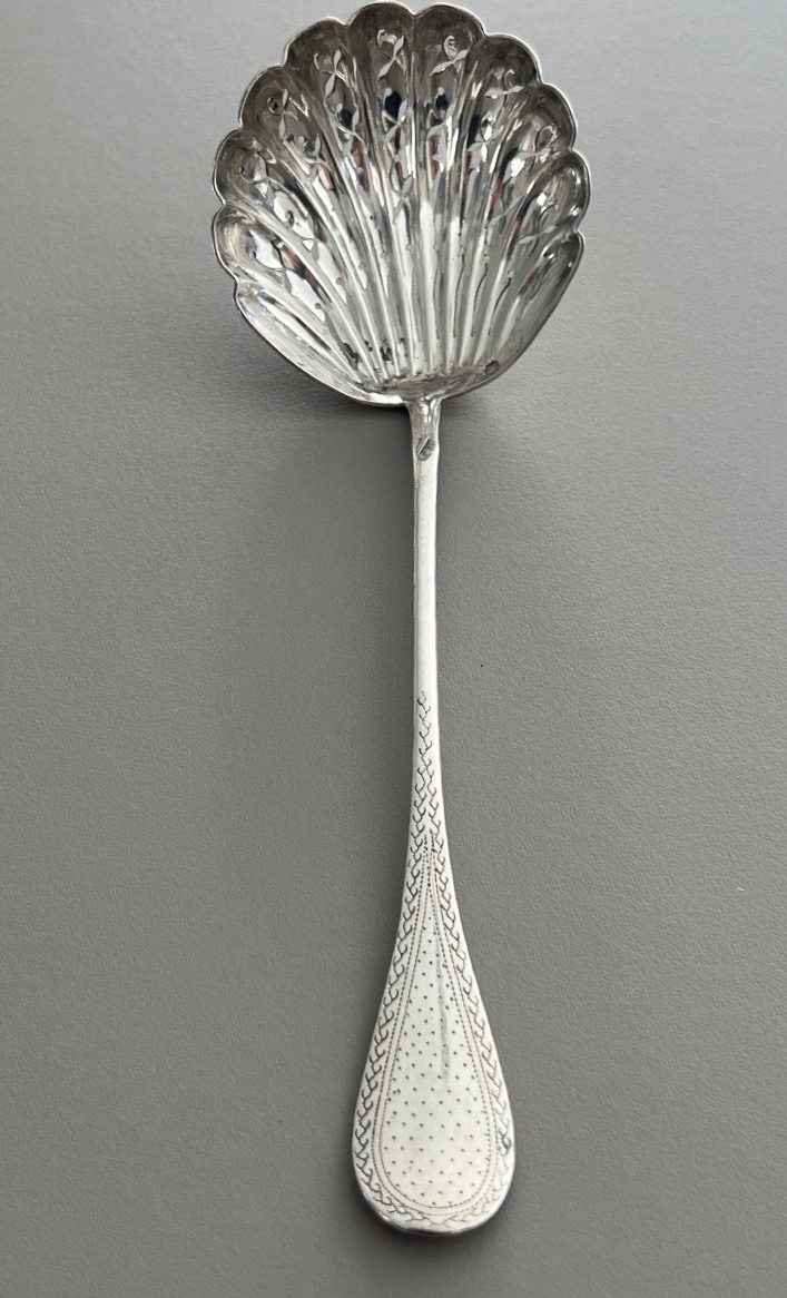 Sugar Spoon / Sugar Shaker, Louis XVI Style, Solid Silver, Minerve -photo-7