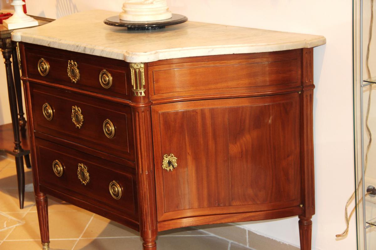Commode Louis XVI En Acajou D,époque XVIIIéme Estampillée -photo-2