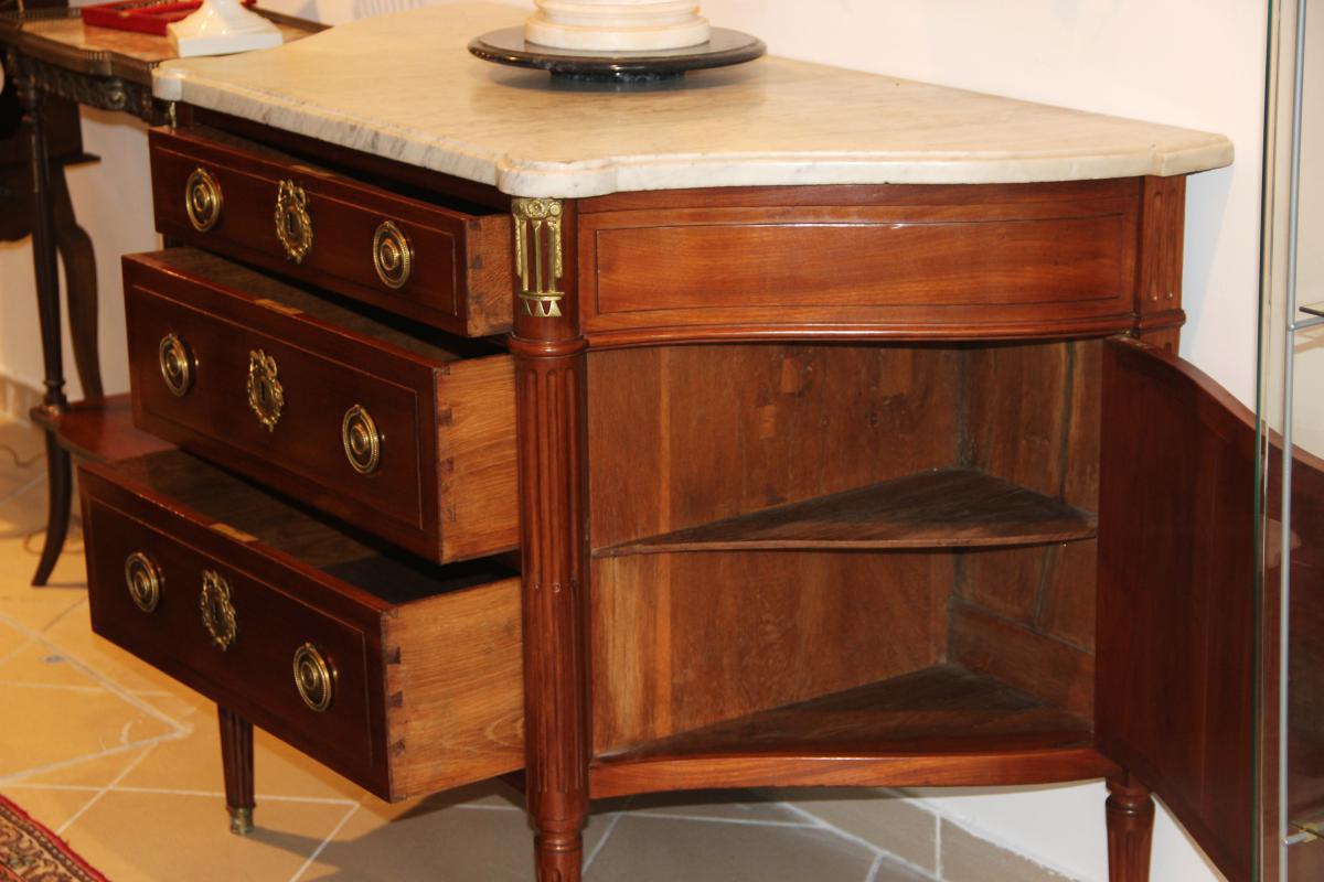 Commode Louis XVI En Acajou D,époque XVIIIéme Estampillée -photo-4