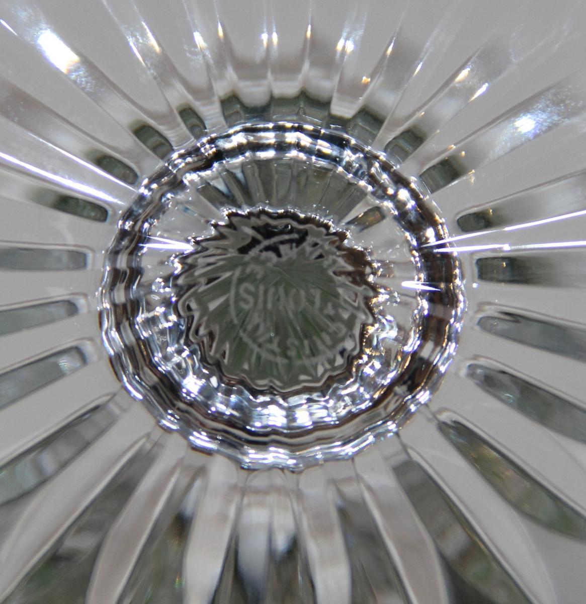 Saint Louis Model Tommy 6 Wine Glasses In Cut Crystal-photo-2