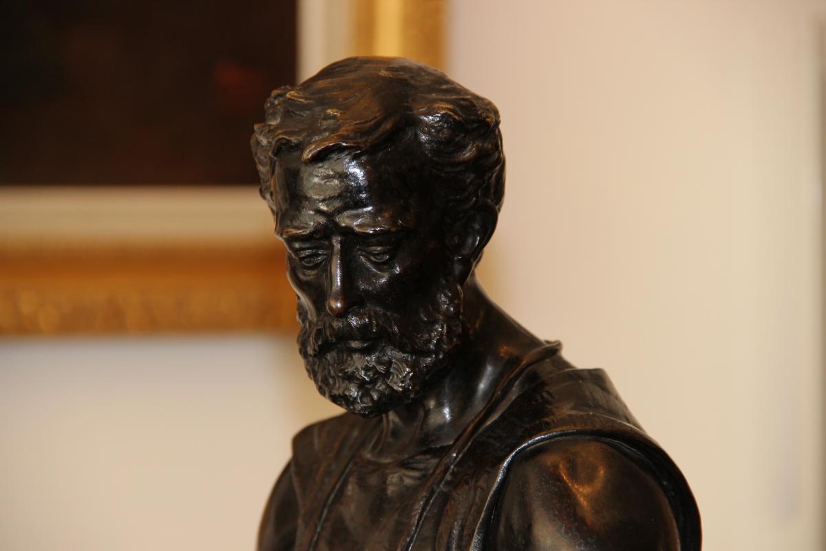 Grande Sculpture En Bronze Adrien Steûer 1853-1913 Salon Des Beaux Arts -photo-4