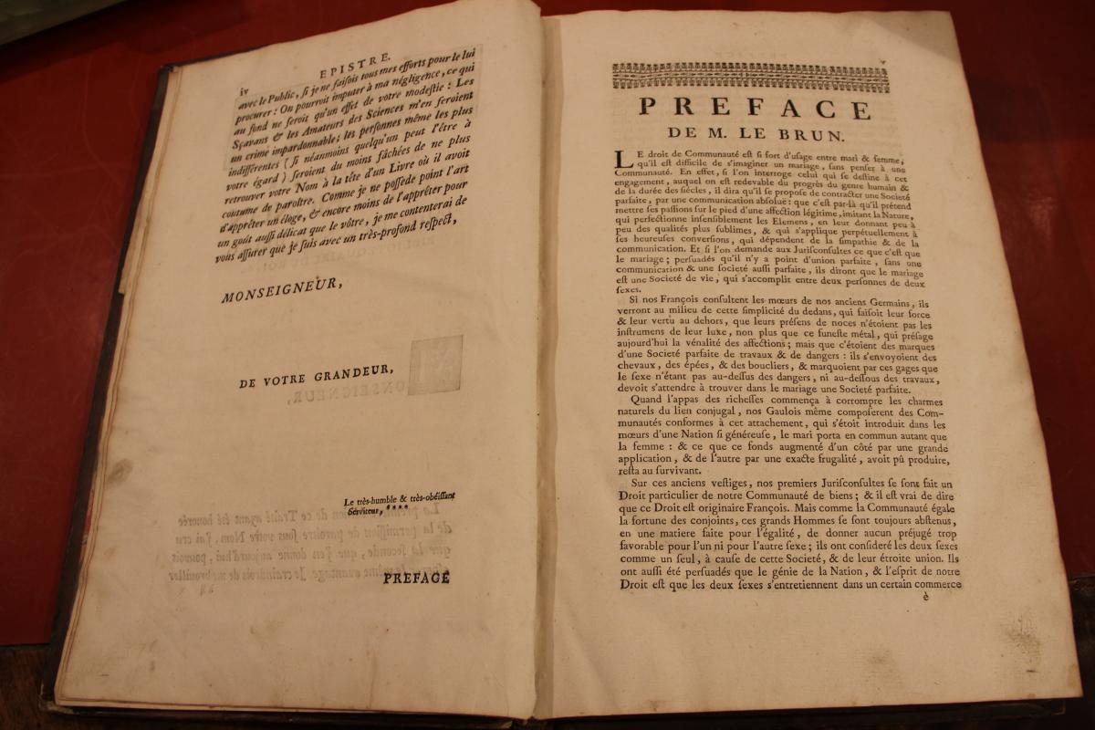 Treaty Of The Community Between Husband And Wife 1754 By Denis Le Brun-photo-2