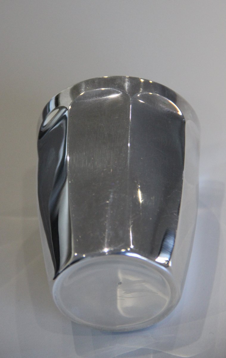 Timbale En Argent Massif Art Déco Orfèvre Puiforcat -photo-2