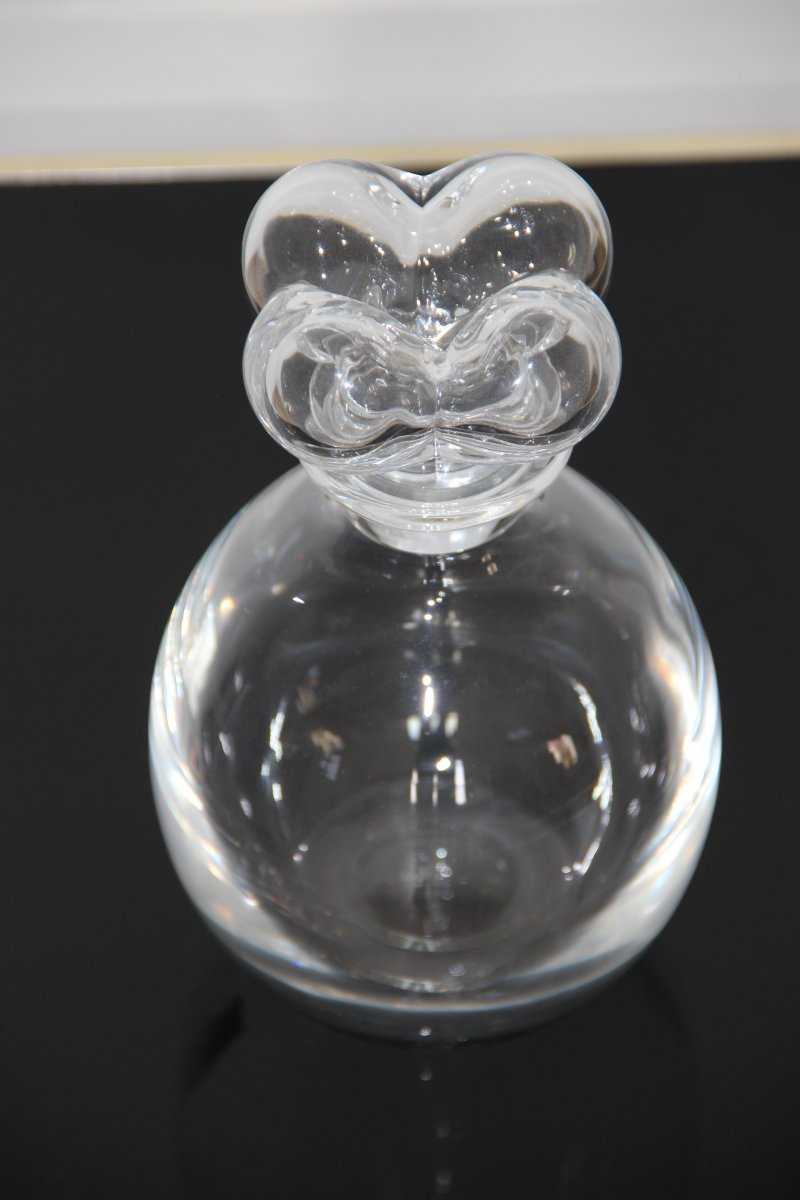 Carafe  En Cristal  Lalique Modèle Trèfle 