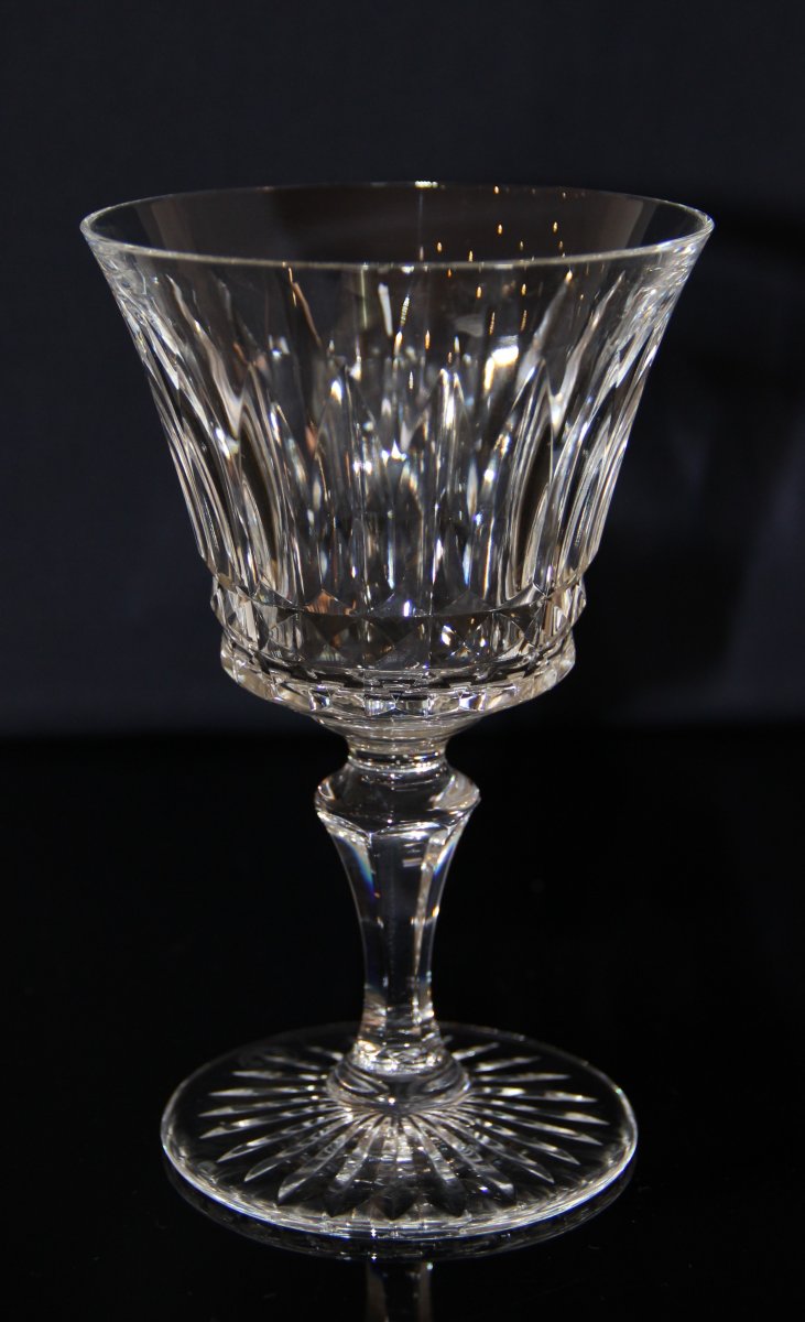 12 Verres à  Vin En Cristal Taillé De Baccarat Modèle Buckingham / Piccadilly-photo-4