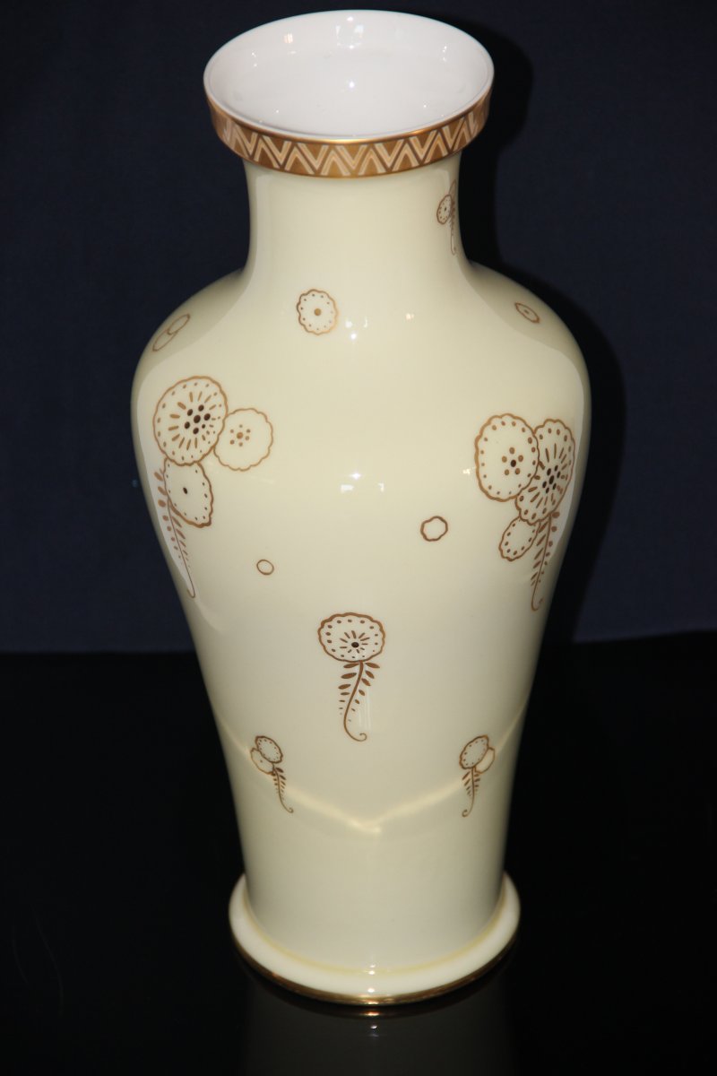 Vase En Porcelaine De Sèvres 1923 D'époque  Art-déco -photo-4