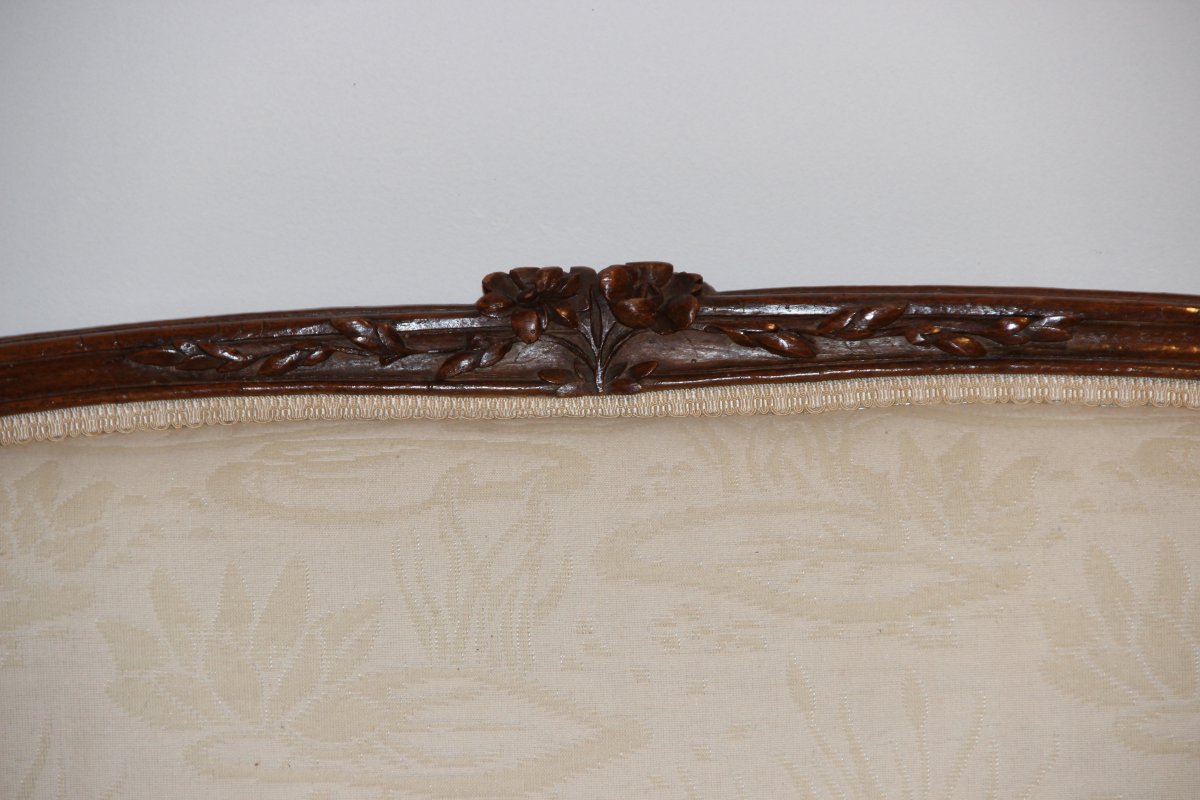 Canapé d'époque Louis XV Estampillé  Louis Delanois -photo-2