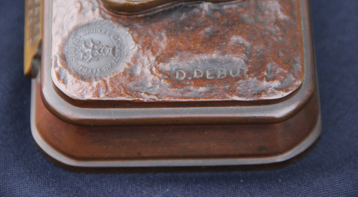 Didier Debut  ( 1824-1893 ) Sculpture En Bronze  Orientaliste  Janissaire Prix De Rome-photo-7