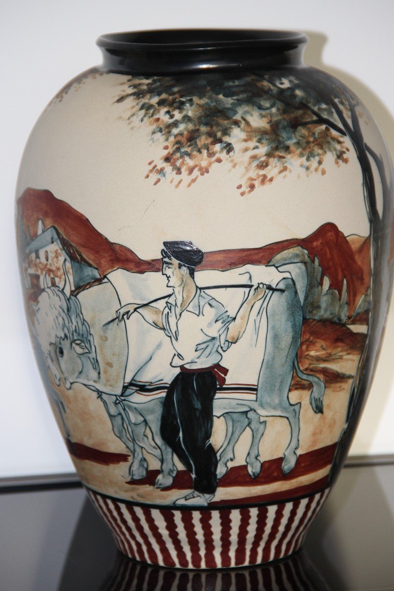 Grand Vase En Grés De Ciboure  Richard Le Corrone 