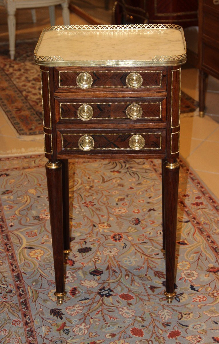 Chiffonniere Table In Napoleon III Marquetry