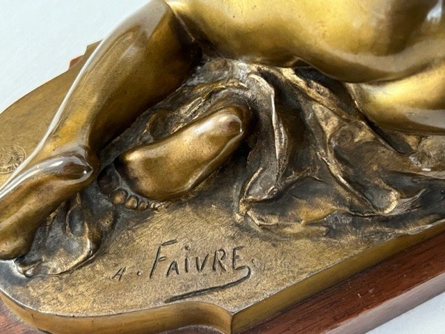 Sculpture En Bronze De Ferdinand Faivre Fondeur Thibault Paris-photo-4