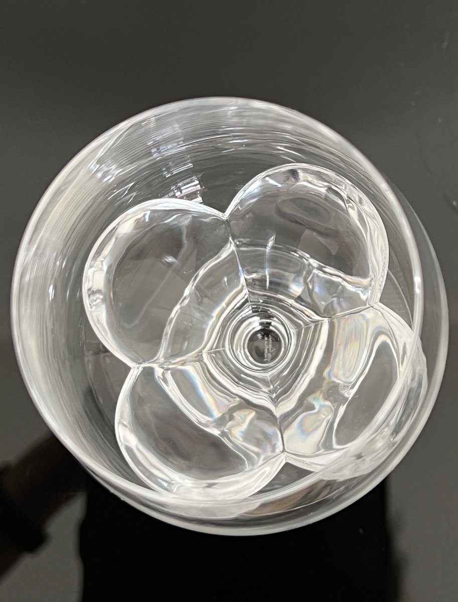 Cristal Lalique Modèle Blois 10 Verres à Vin -photo-1