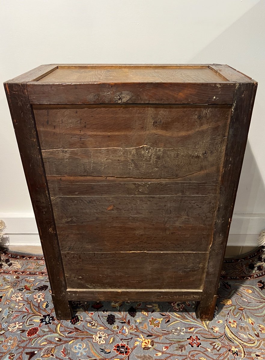 Commode d'époque Louis XVI En Acajou Estampillée Jean Baptiste  Vassou -photo-5