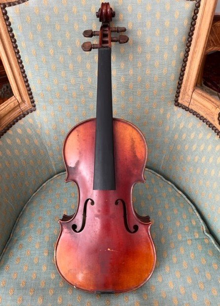 Ancien Violon Emile Blondelet De 1925 Avec Certificat De Garantie