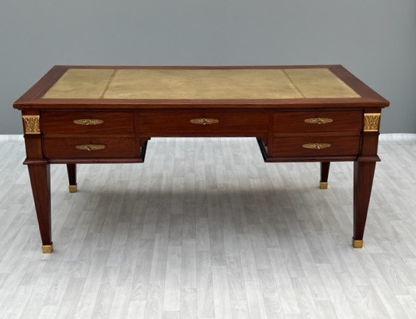 Large Empire Mahogany Desk-photo-2