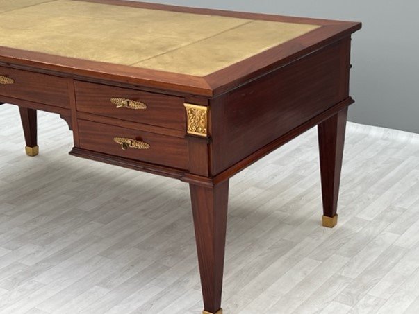 Large Empire Mahogany Desk-photo-3