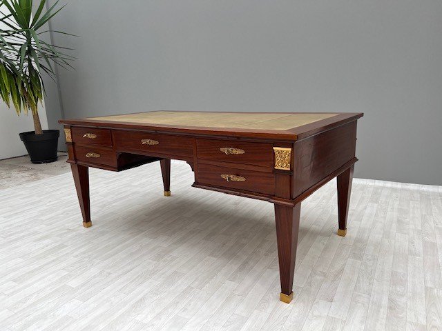 Large Empire Mahogany Desk-photo-4